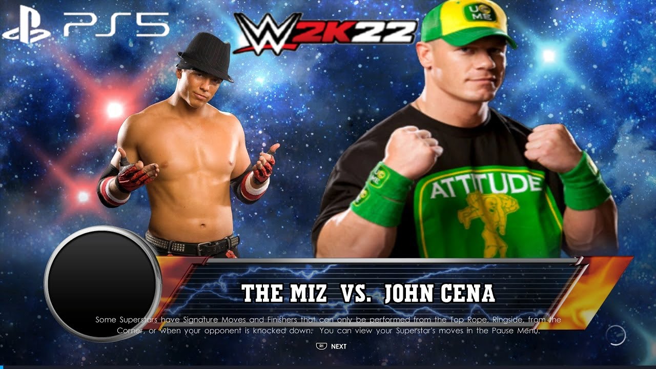 WWE 2K22 20 YEARS OF CENATION: JOHN CENA vs THE MIZ: THE BASH 2009 [1080P 60FPS PS5]