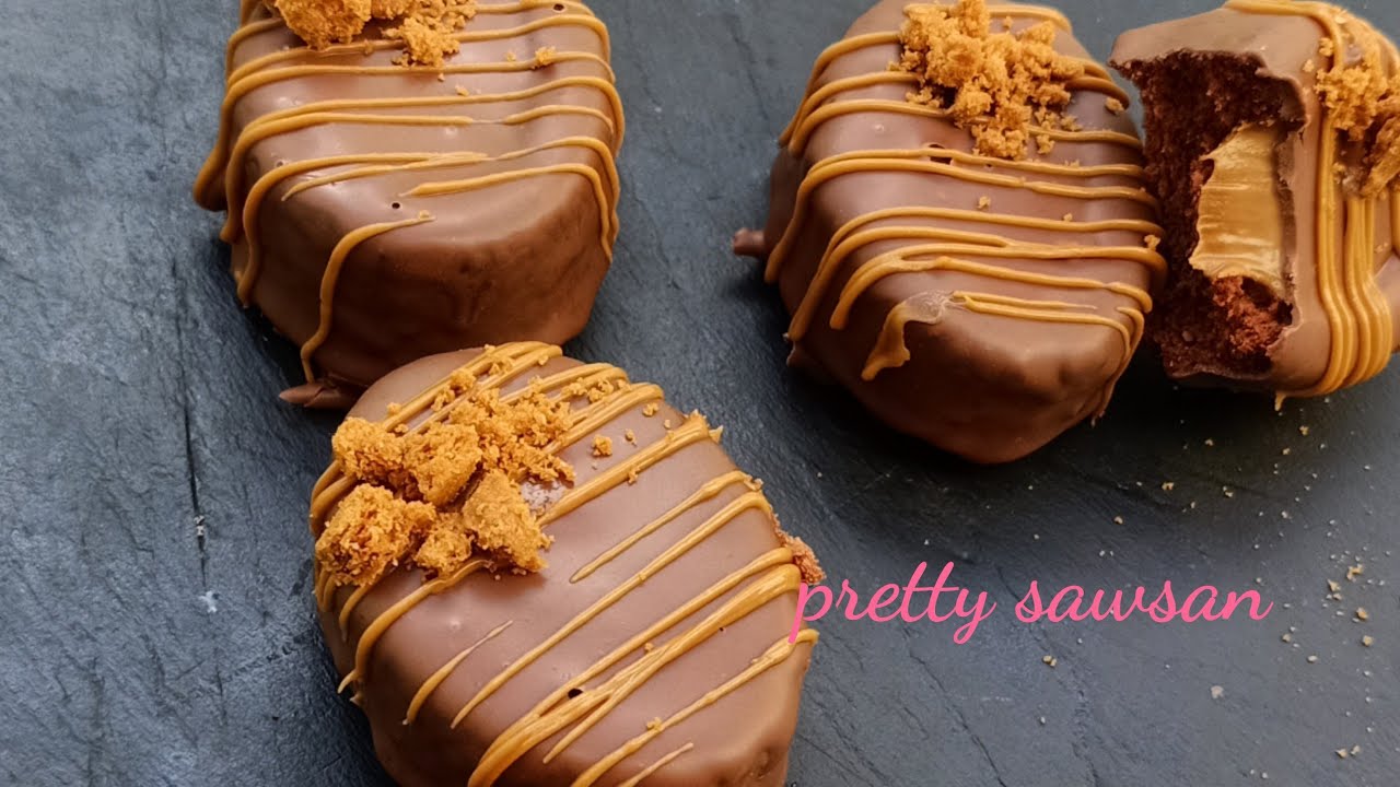 حلوى بالشوكولا محشية ومعسلة 😋بنة وحدهااا