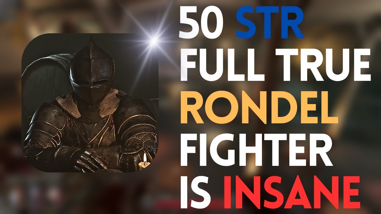 50 STR FULL TRUE RONDEL FIGHTER IS UNBEATABLE | Dark and Darker | Cuqswe