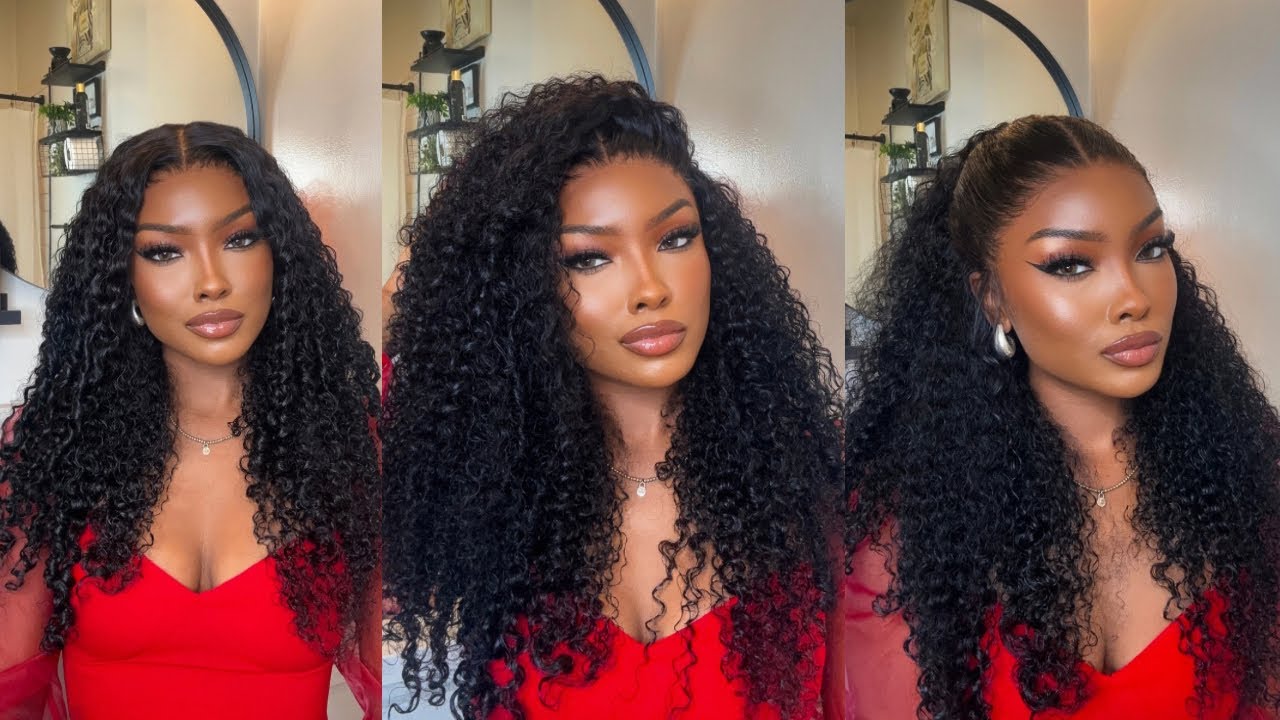 The BEST CURLS | Flyffy And Bouncy Curly Finger Coil Glueless Wig | Install + Style Ft Klaiyi Hair