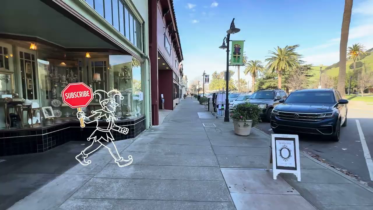🎭🚶‍♂️ FIVE MINUTE WALK | Niles, Fremont, California -Train Station and Town Plaza. 