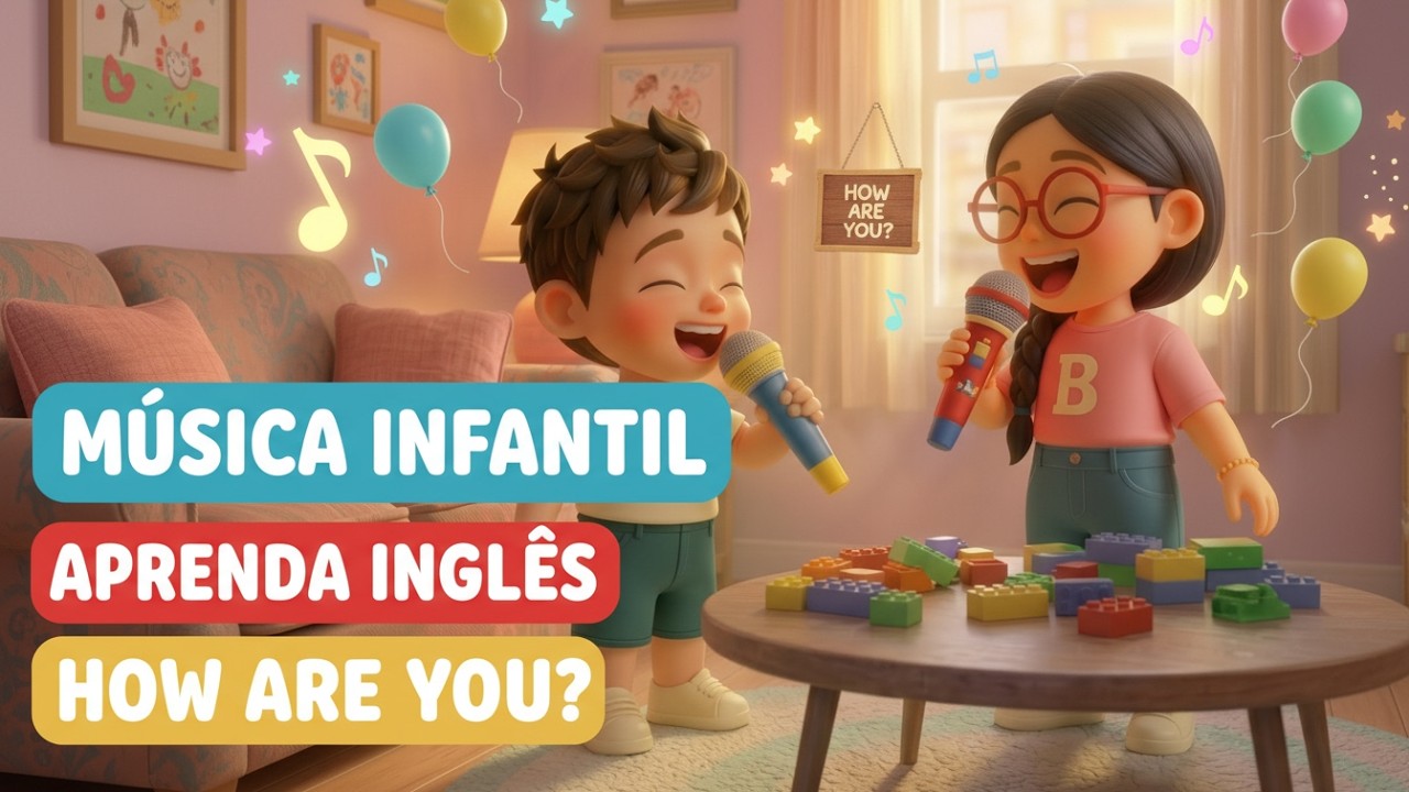 MÚSICA INFANTIL PARA APRENDER INGLÊS | Inglês para Iniciantes | Música HOW ARE YOU