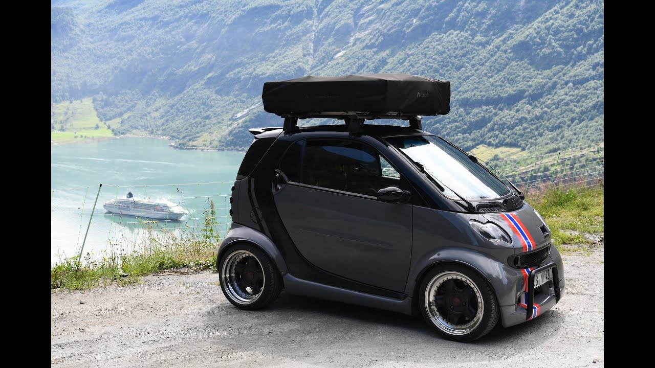 Smart 450, Dachzelt, Skandinavien, Nordkapp 11.700km
