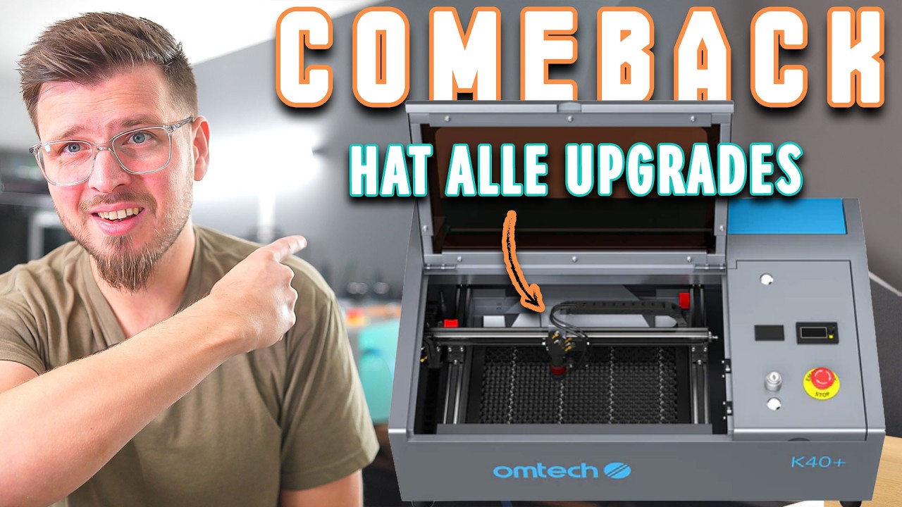 🔥Der K40 ist Zurück! Omtech K40+ Co2 Laser