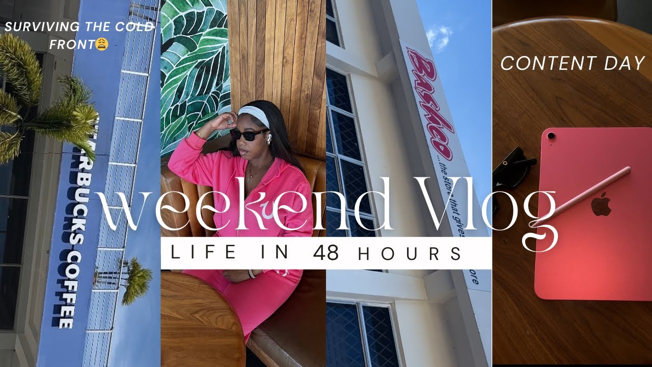 Surviving the cold front 🥶 16k shopping and content day for your best upcoming social media show 😉