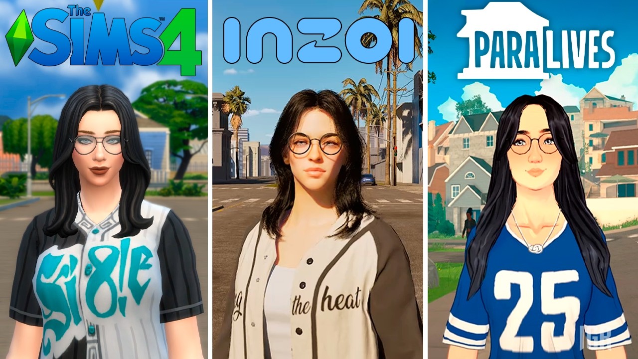Paralives VS inZOI VS The Sims 4 - Сравнение деталей и физики