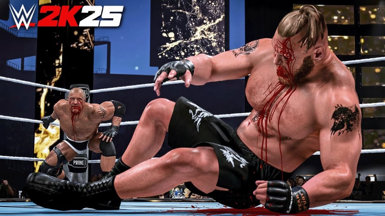WWE 2K25 Goldberg DESTROYS Brock 🔥