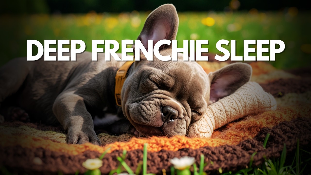French Bulldog Sleep Music 💤 3 Hours of Calm Rain & Brown Noise for Anxiety