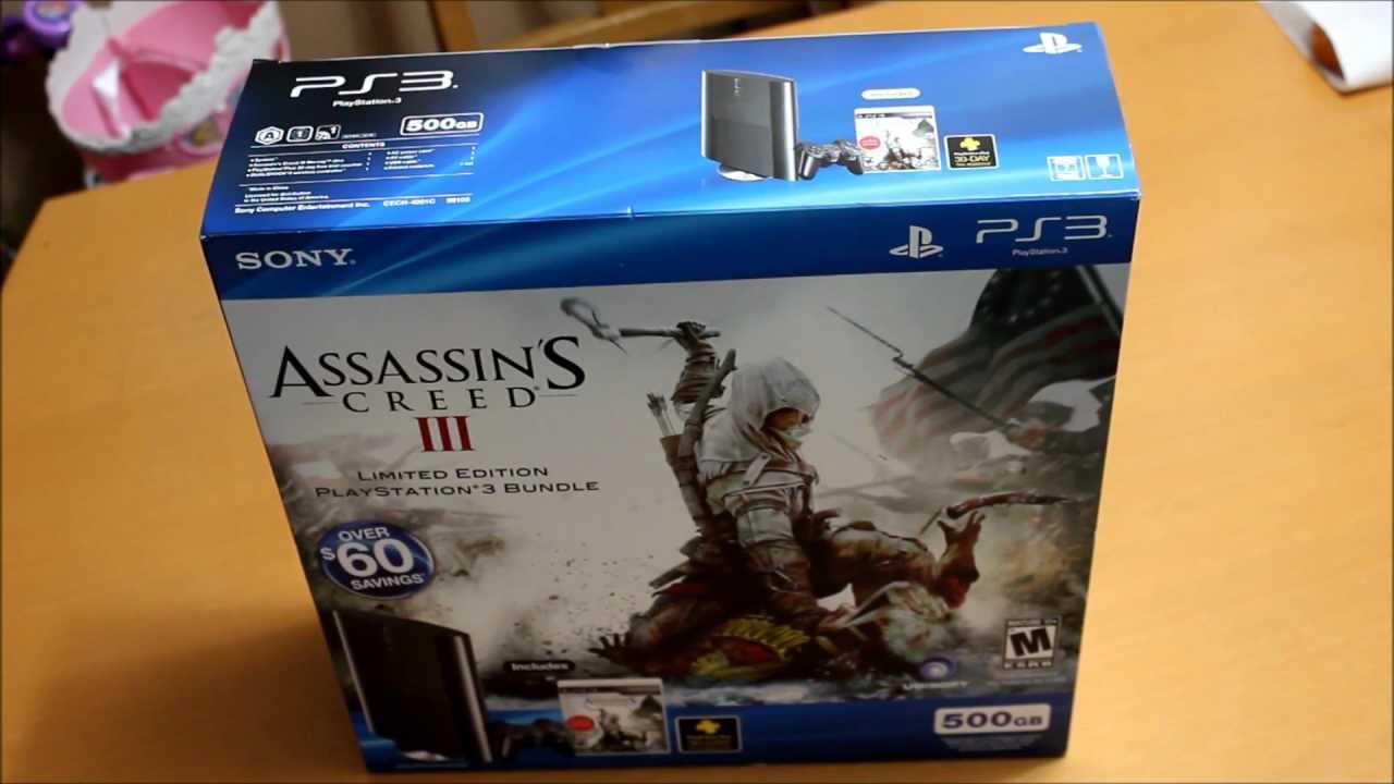 Assassin's Creed III PS3 Bundle Unboxing