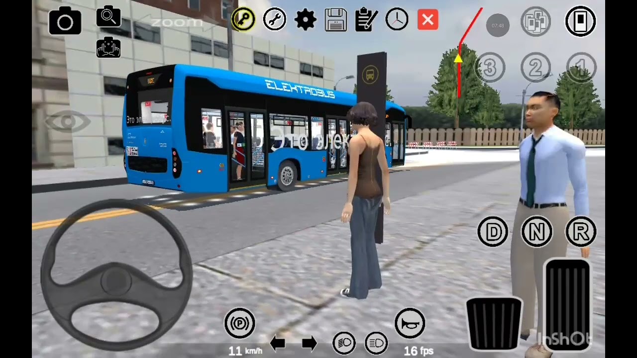 покатушки на электробусе КамАЗ 6282 в proton bus simulator