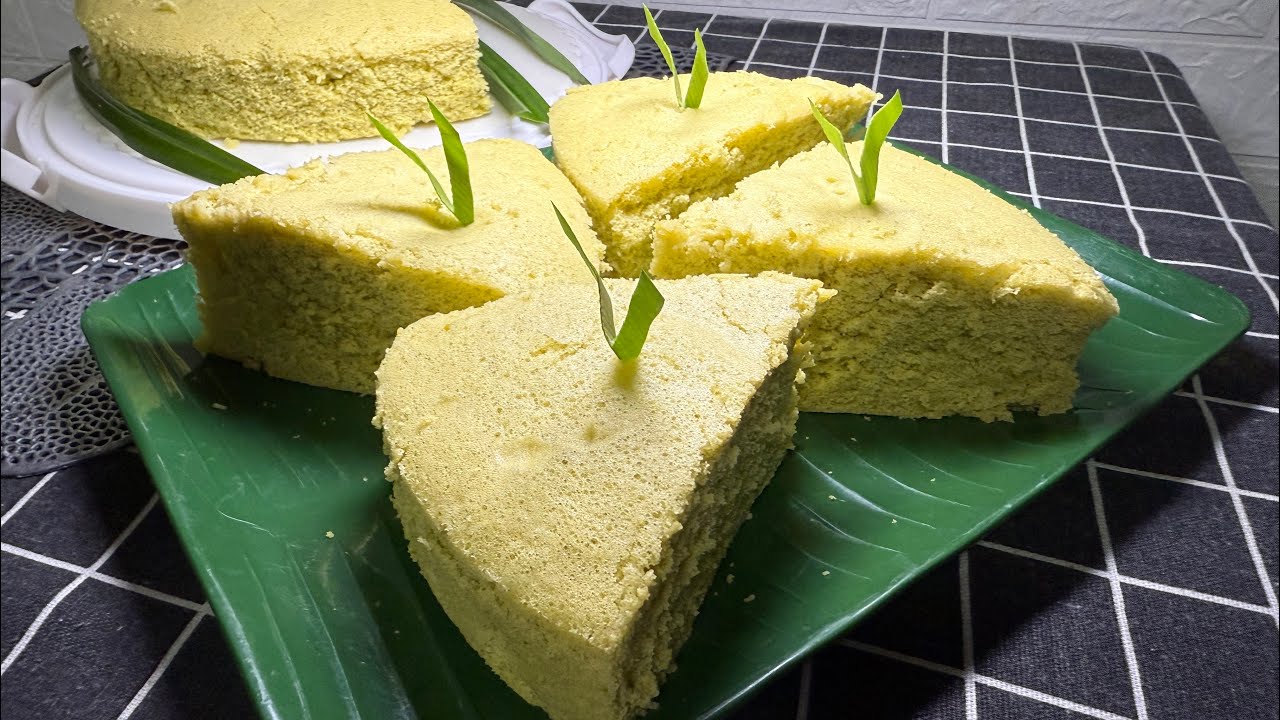 传统鸡蛋糕食谱 | 松软香甜，满满班兰蛋香 | Traditional Steamed Egg Sponge Cake Recipe