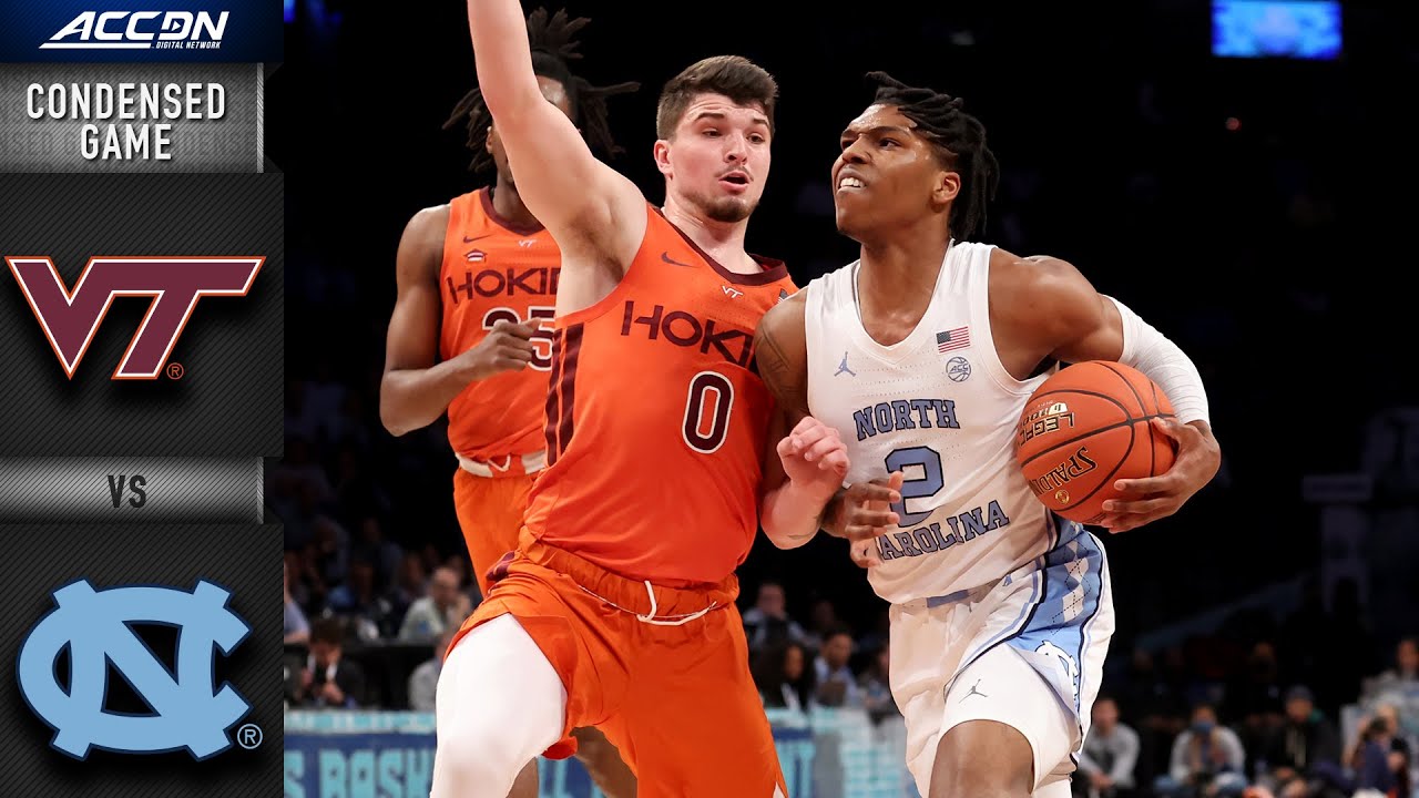 Virginia Tech vs. North Carolina Condensed Game | ACC Men’s Basketball (2021-22)