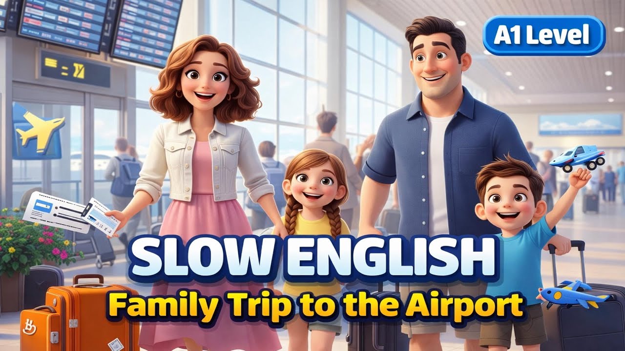 A Family’s First Trip to Costa Rica ✈️ | Easy English Story for Beginners (A1–A2)