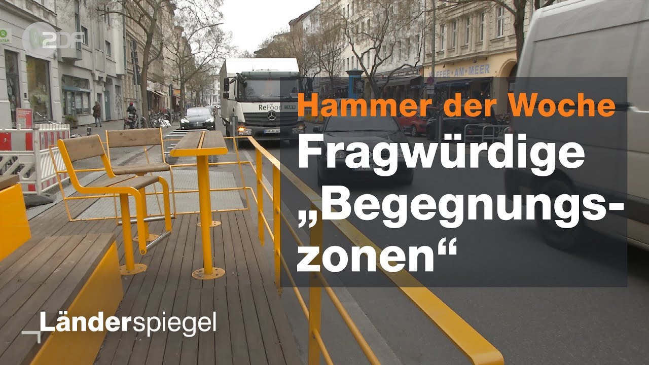 Ärger um teure Parklets in Berlin - Hammer der Woche vom 23.03.2019 | ZDF