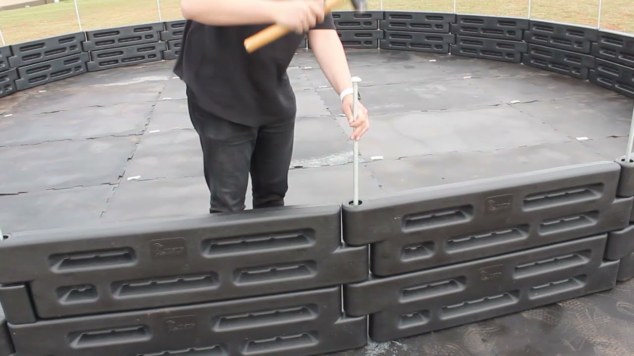 In-Ground Gaga Ball Pit Installation Video- Soft Surface