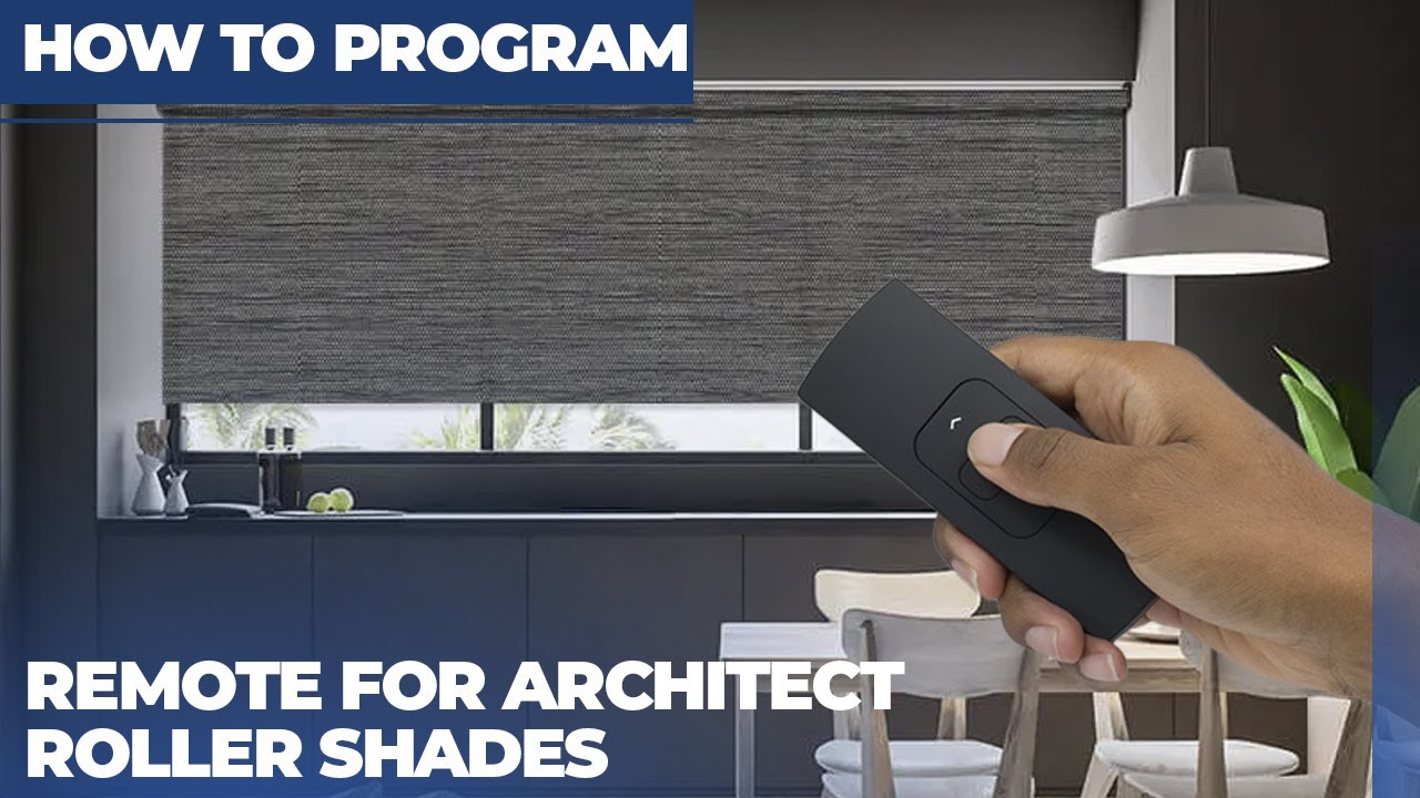 How to Program the Remote for Architect Roller Shades | SelectBlinds.com