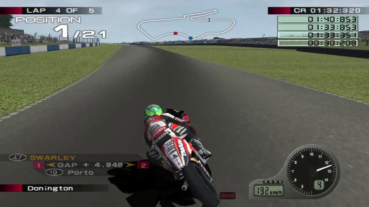 MotoGP 4 PS2 | Donington Park | Aprilia RSW 250 | Safilo Carrera - LCR