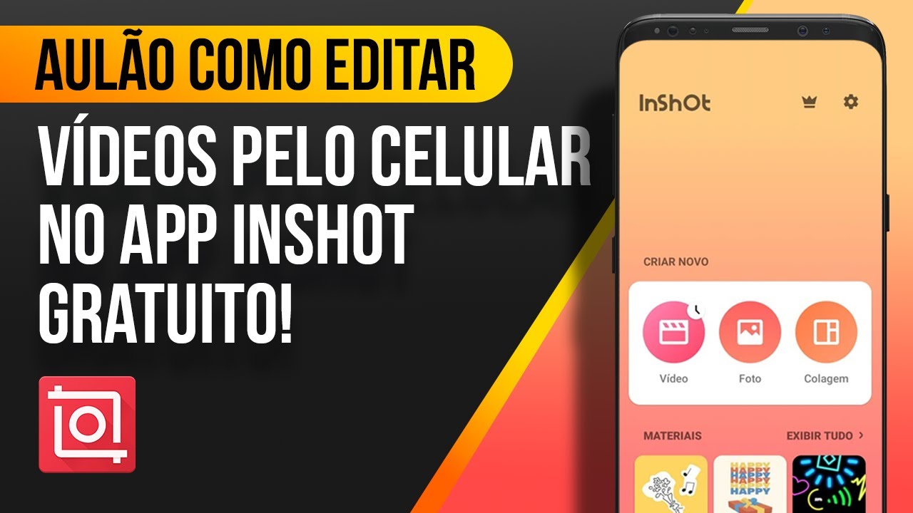 Como EDITAR VÍDEOS PELO CELULAR com aplicativo INSHOT | AULÃO PASSO A PASSO