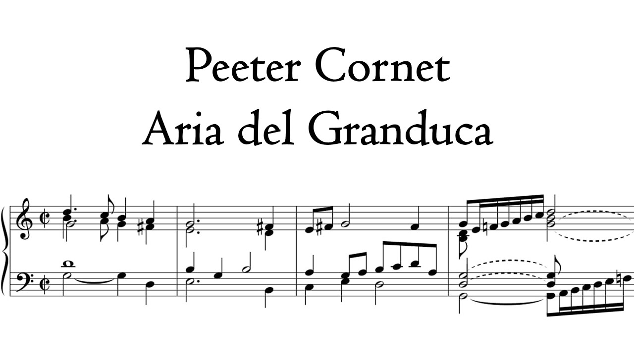 Cornet - Aria del Granduca - Schnitger Organ, Norden, Hauptwerk