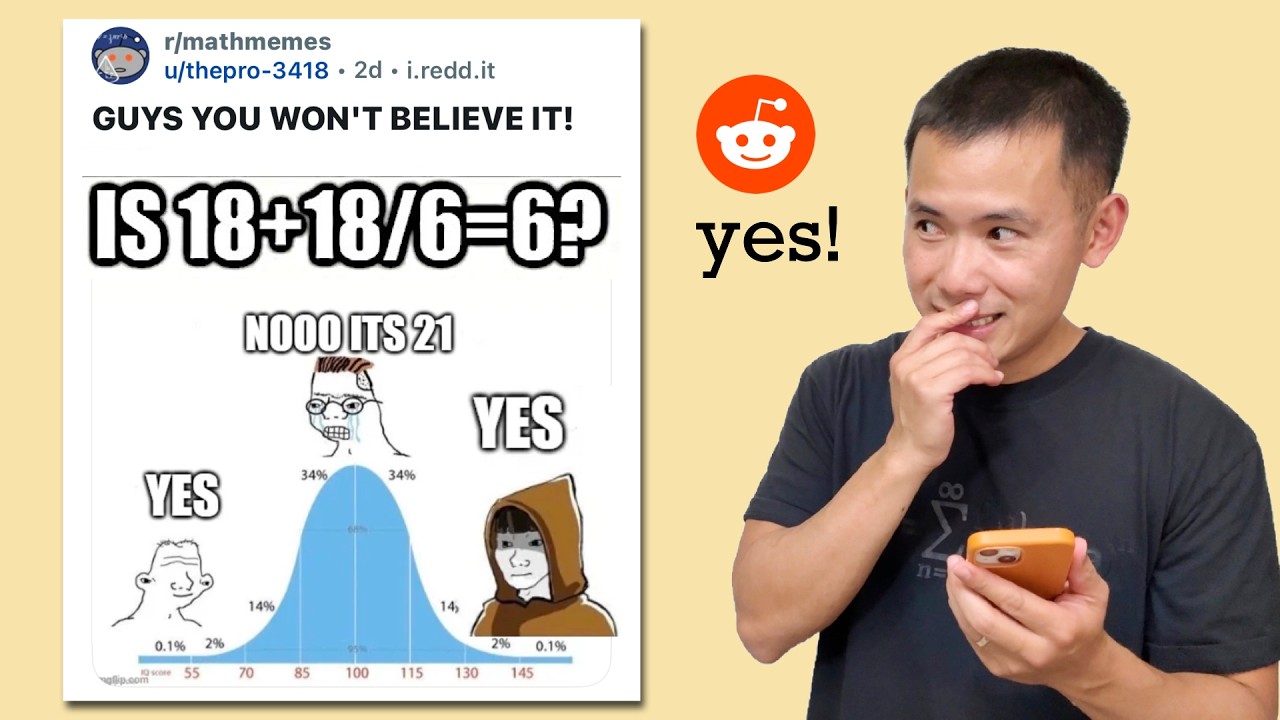 18+18/6=6? YOU WON'T BELIEVE IT! Reddit r/mathmemes