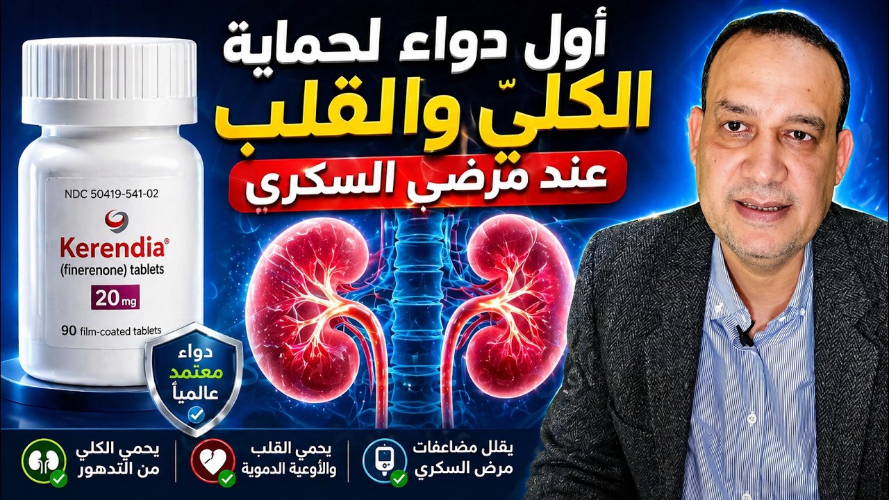 اول دواء لحماية الكلي والقلب والشرايين عند مرضي السكري
