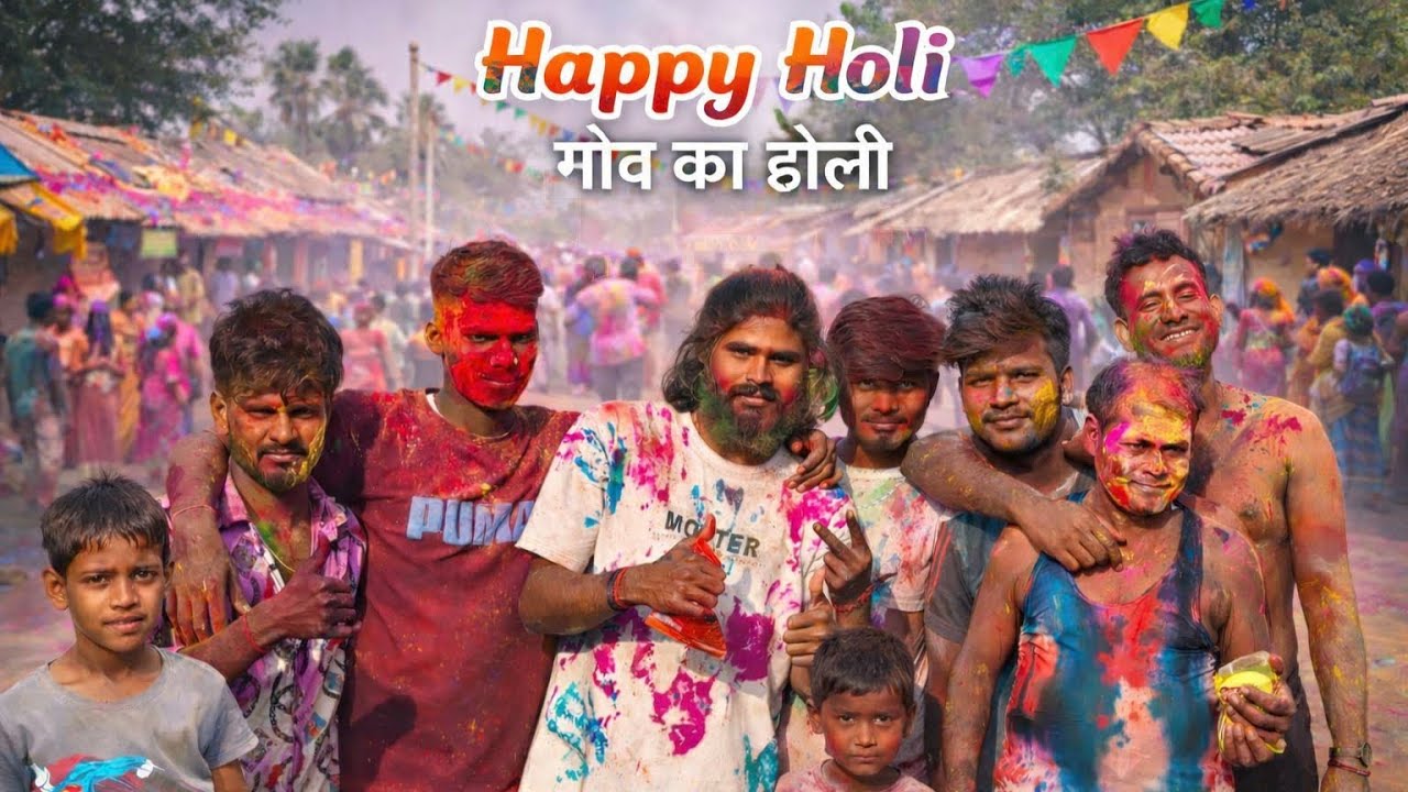 New vlog video happy Holi  #newvlog #holi 