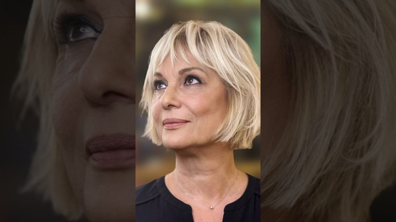 Shaggy-Bob for women over 60: Stylish haircut 2025! #shaggybob #hairstyle #haircut