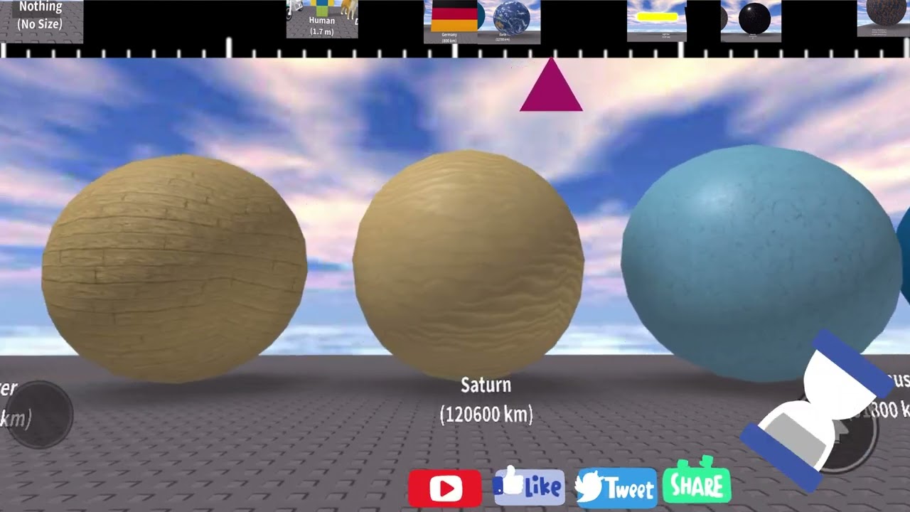 THE Roblox size comparison 2022