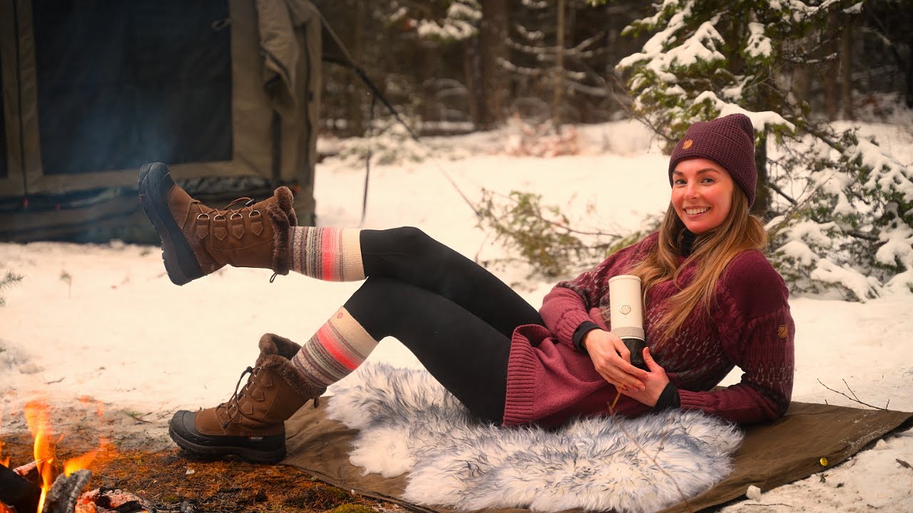Coldest Hot Tent Camping Yet pt.2 | OutIn Mino