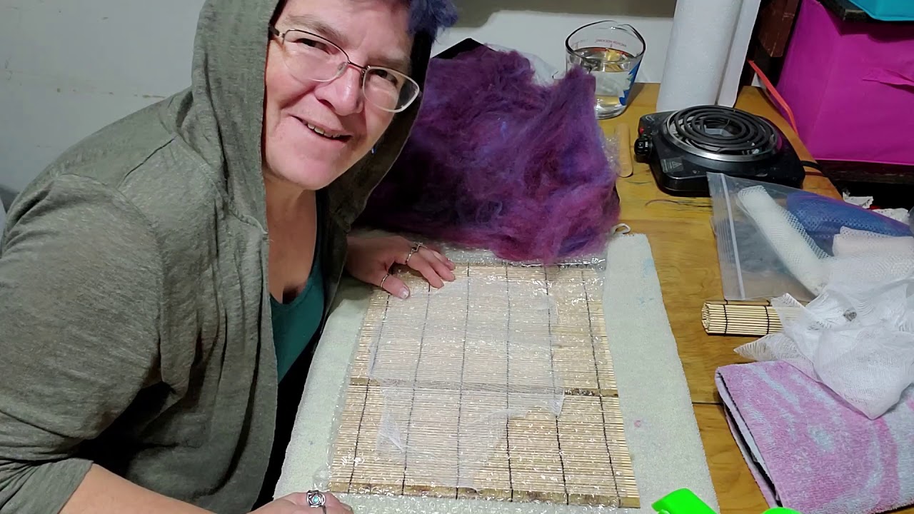 Wool Felting With Cheesecloth Experiment