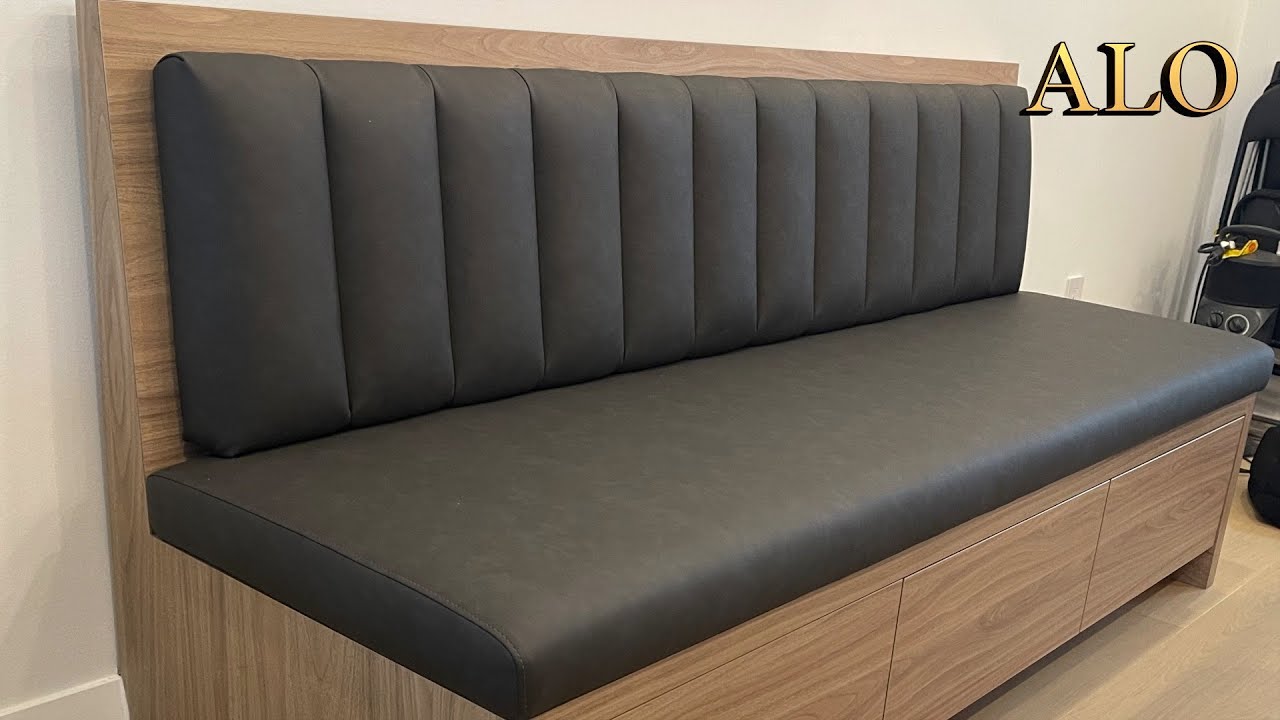 HOW TO UPHOLSTER A CHANNEL TUFTED  BANQUETTE- ALO Upholstery