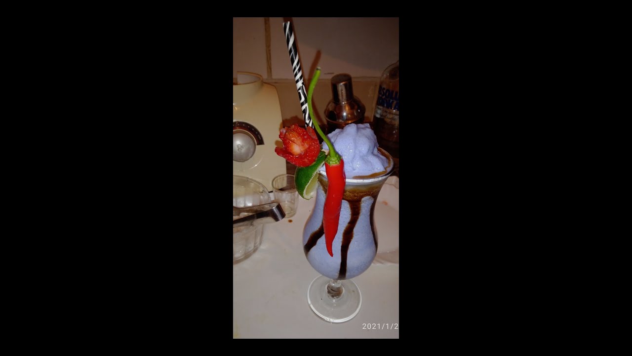 como fazer drink colorido