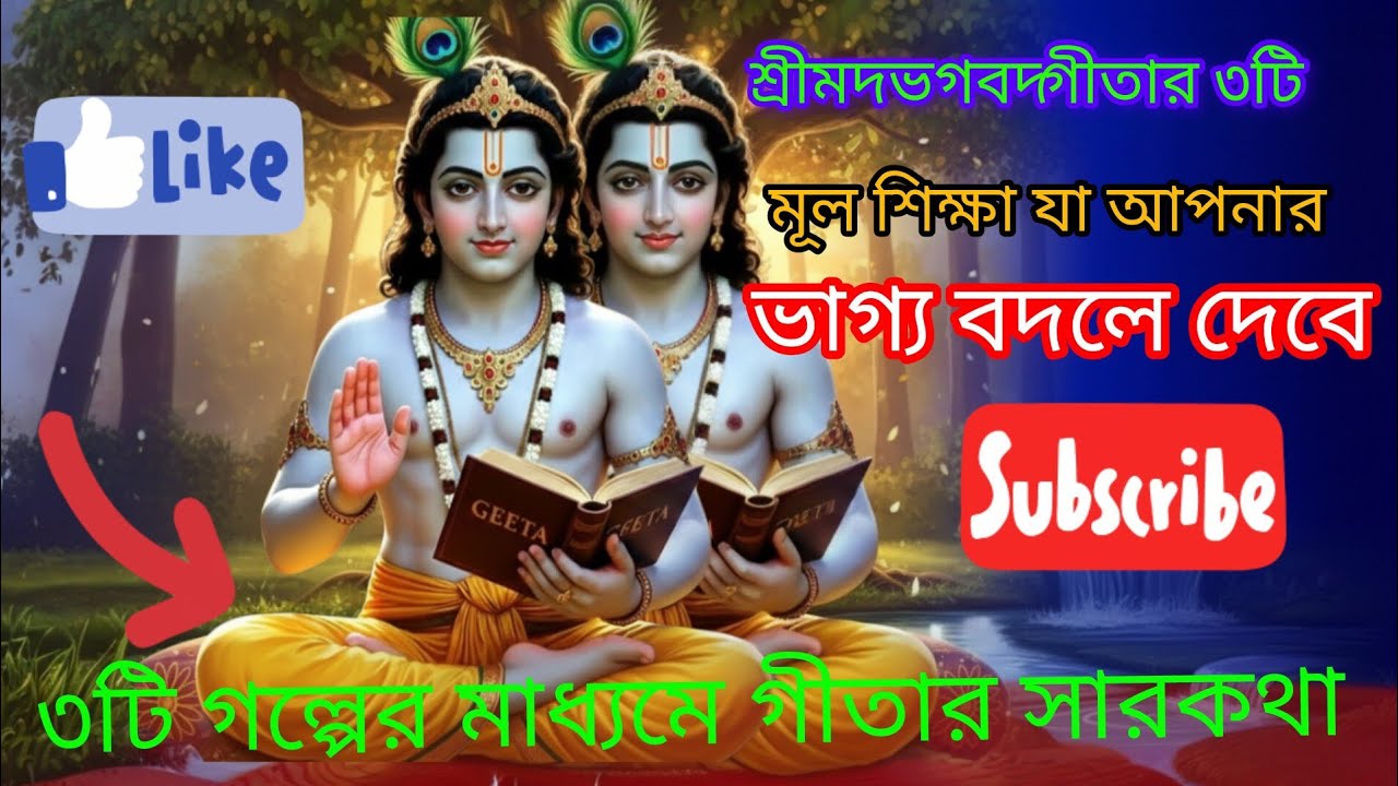 শ্রীমদভগবদ্গীতার ৩টি মূল শিক্ষা যা আপনার ভাগ্য বদলে দেবে | ৩টি গল্পের মাধ্যমে গীতার সারকথা