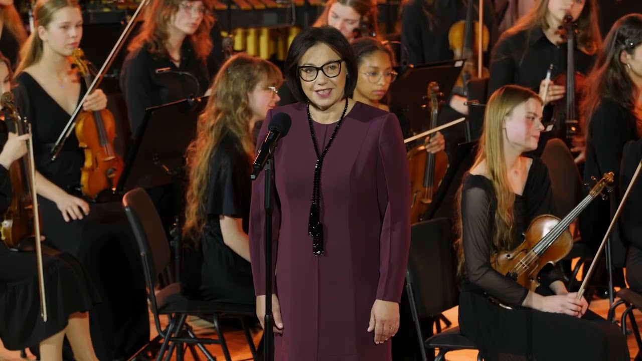 NČMM 80 muzikos sk. koncertas „MENŲ PAŠAUKTI. LAIKO AKORDAI“ LVSO 2025-11-21 II d. ŠMSM sveikinimas