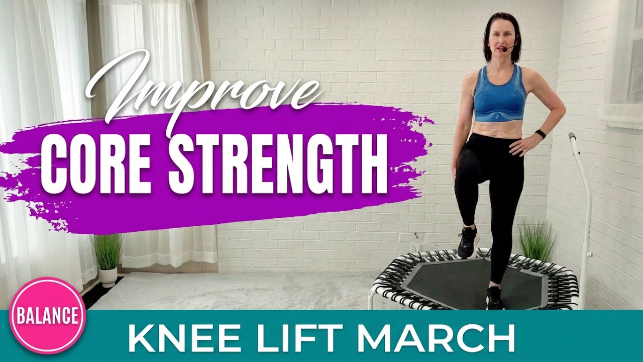 Alternating Knee Lift March Bounce Rebounding Tutorial | Core & Balance Move