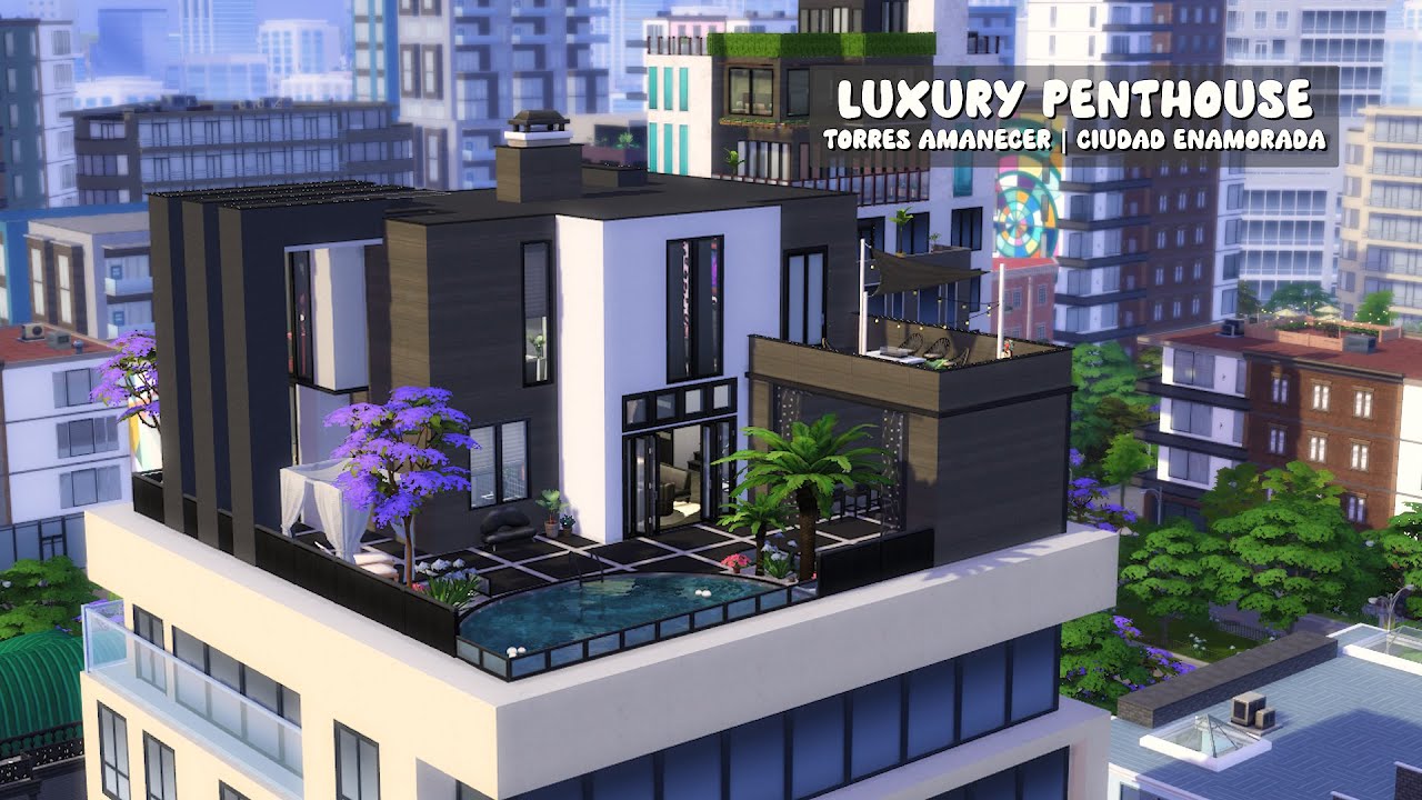Luxury Penthouse in Ciudad Enamorada 🏙 | The Sims 4 Lovestruck | Stop Motion Build | No CC