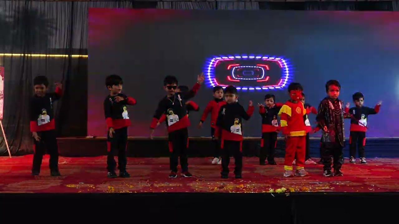 LKG Boys performed on 4th annual day of School