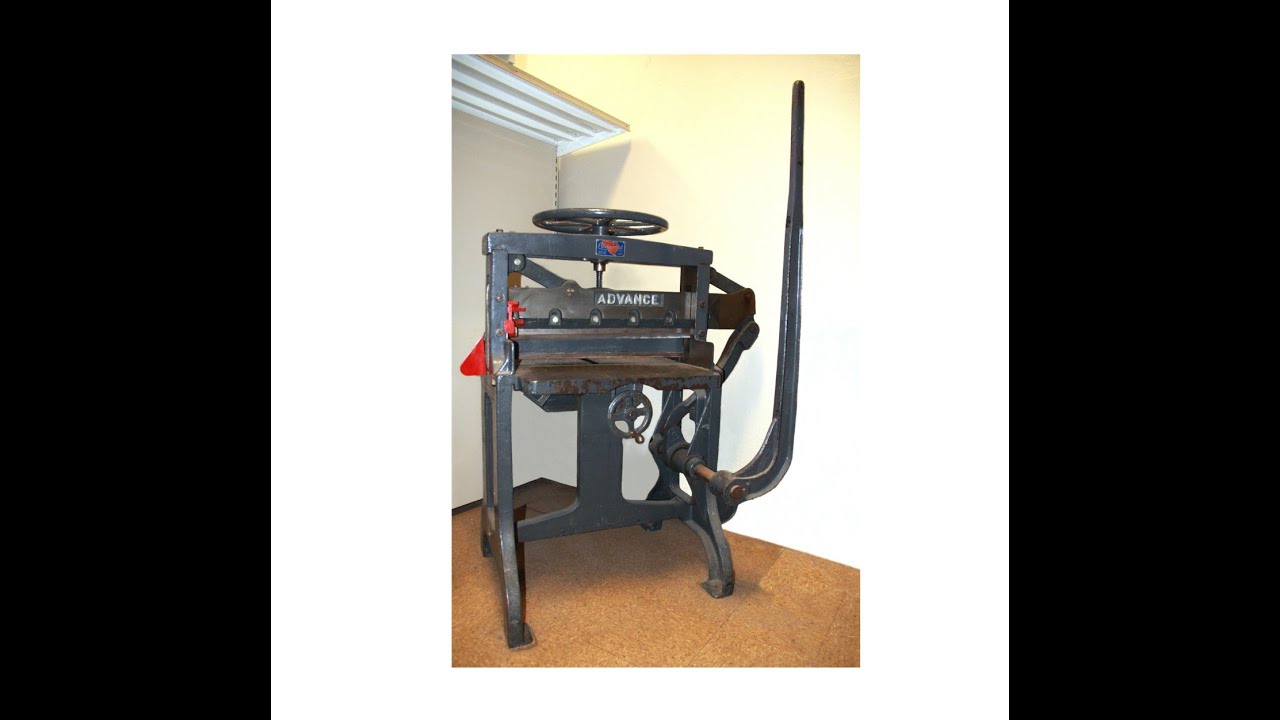 Vintage Paper Cutter  ( FOR SALE )  Challenge Advance Guillotine Shear
