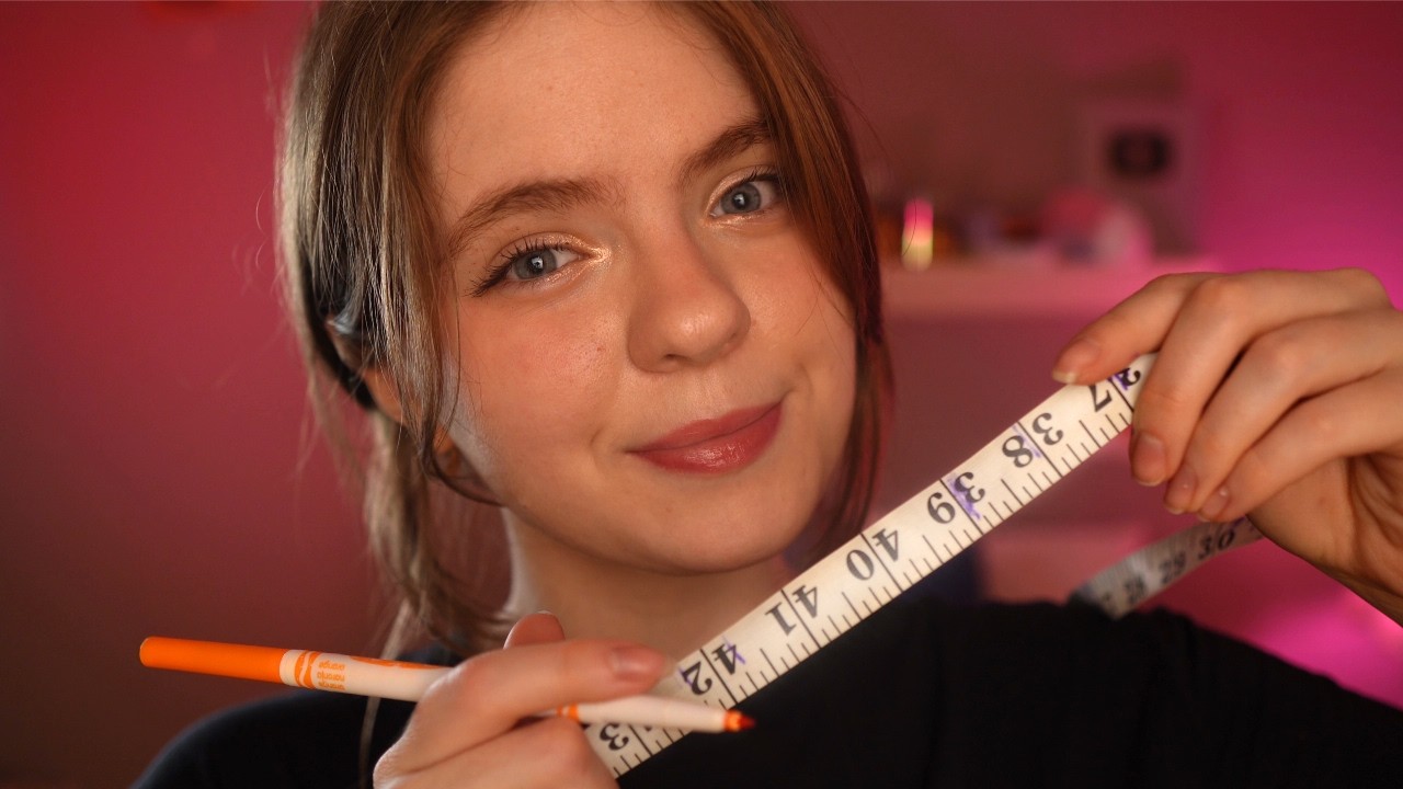 ASMR: Особо сильные мурашки &mdash; Измерение и рисование на твоём лице 📐🤨