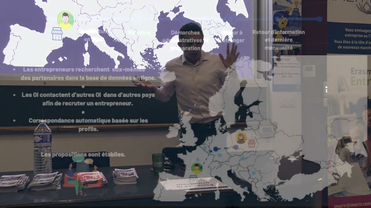 Erasmus pour les jeunes entrepreneurs - Présentation du dispositif par Cédric Corcelette