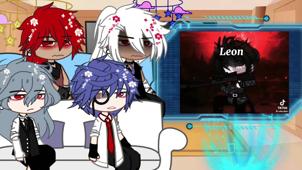 Dark fall react to Leon as random Gacha |parts 2| hope you enjoy!