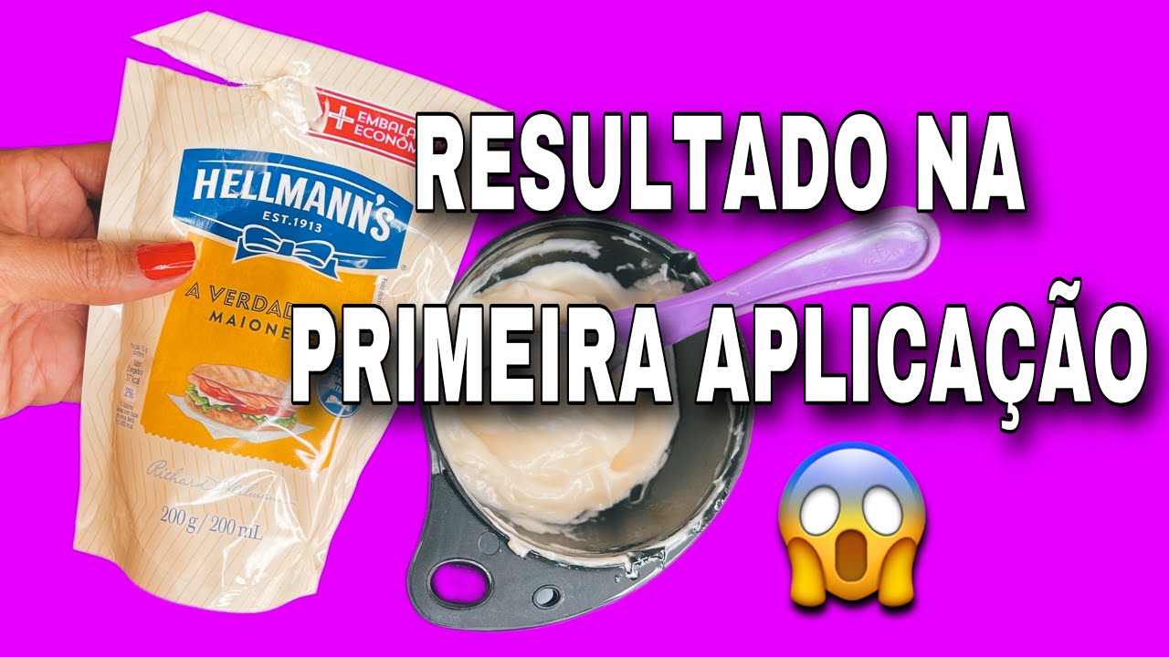 COMO ACABAR A QUEBRA DE CABELO RÁPIDO SEM PRECISAR CORTAR USANDO A MAIONESE!