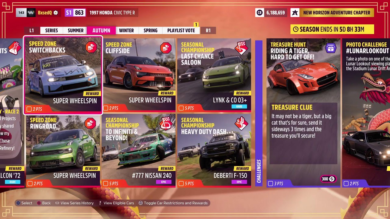 Forza Horizon 5 Cruise Park Race