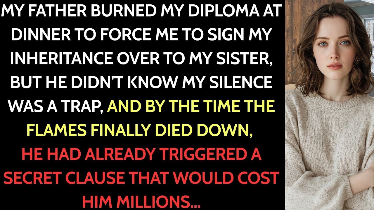 At My Graduation Diner, My Parents Demanded I Give Up My Inheritance To My Sister  I Refused