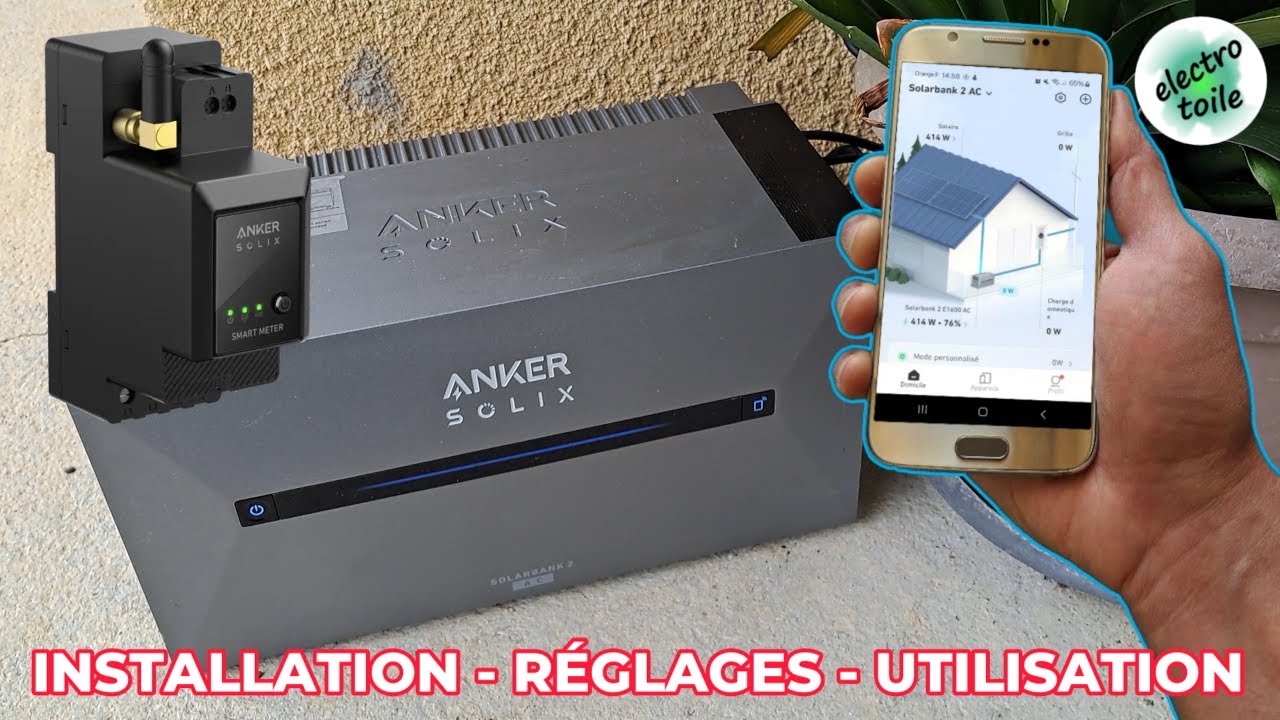 Solarbank 2 AC ANKER SOLIX 🔋 Guide installation, tests, mesures électriques, bilan batterie solaire