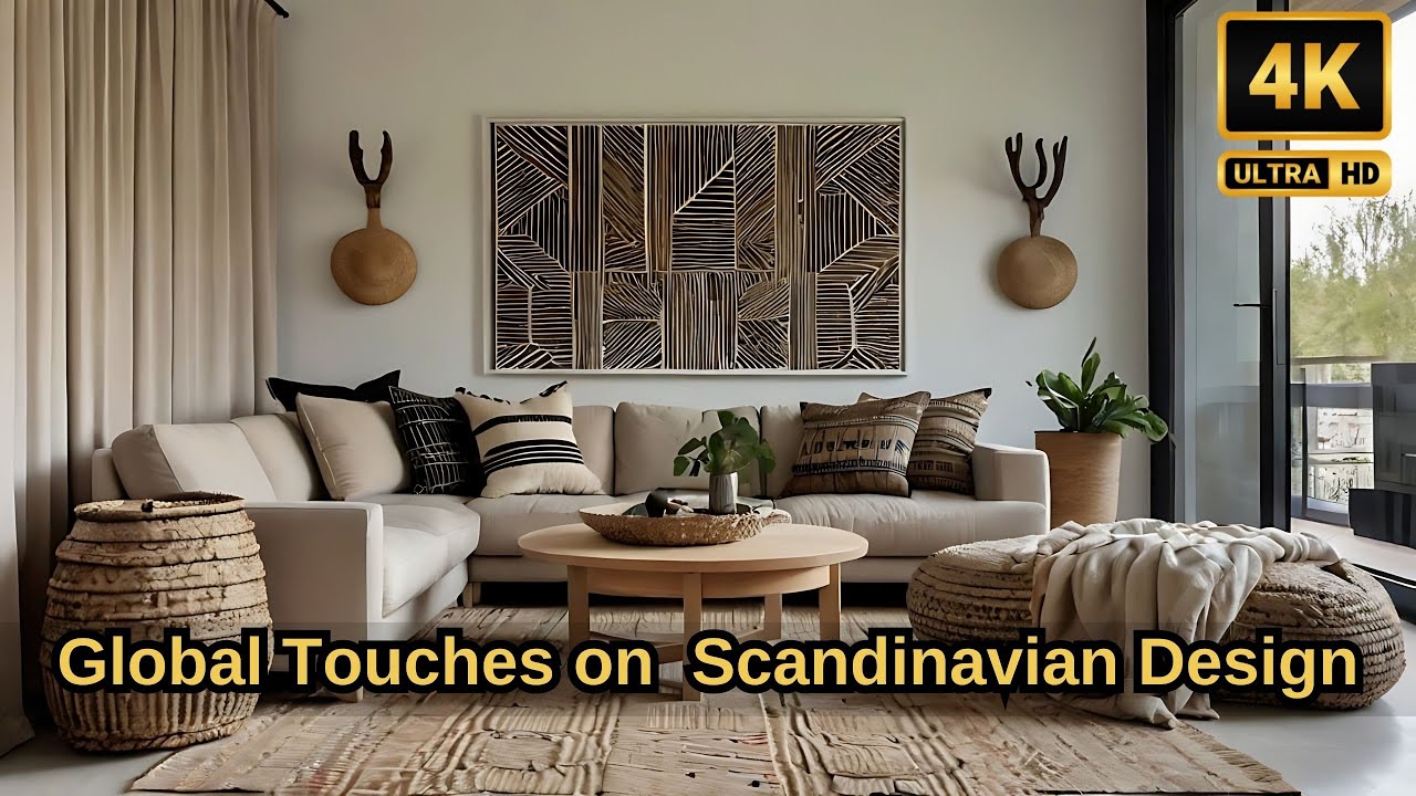 Scandinavian Minimalism Meets Global Influences: Serene Living Room Fusions