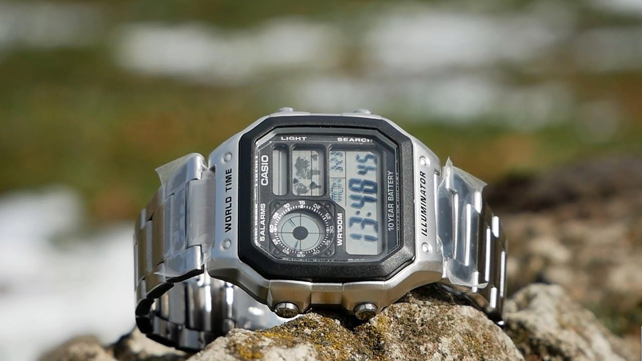 Обзор и настройка Casio AE-1200WHD - стильная классика 'Casio Royale'