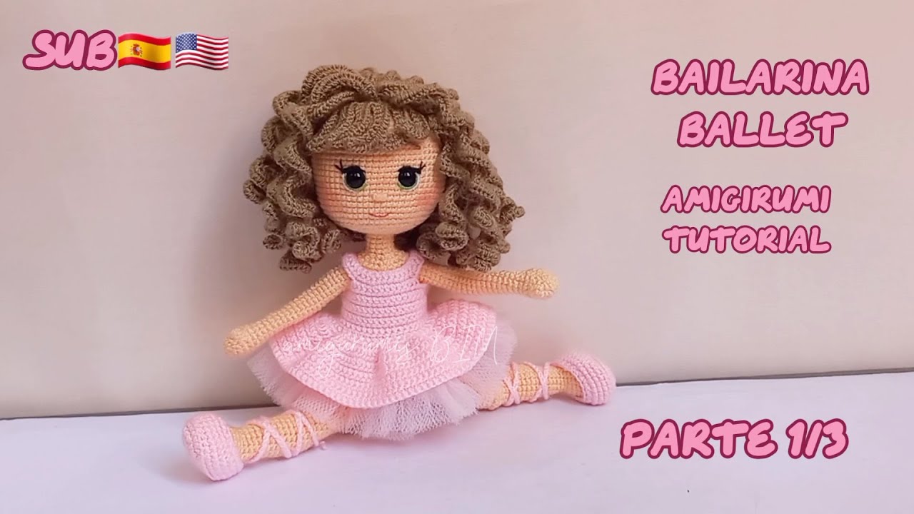 Амигуруми балерина #учебник #easy SUB ING - ESP