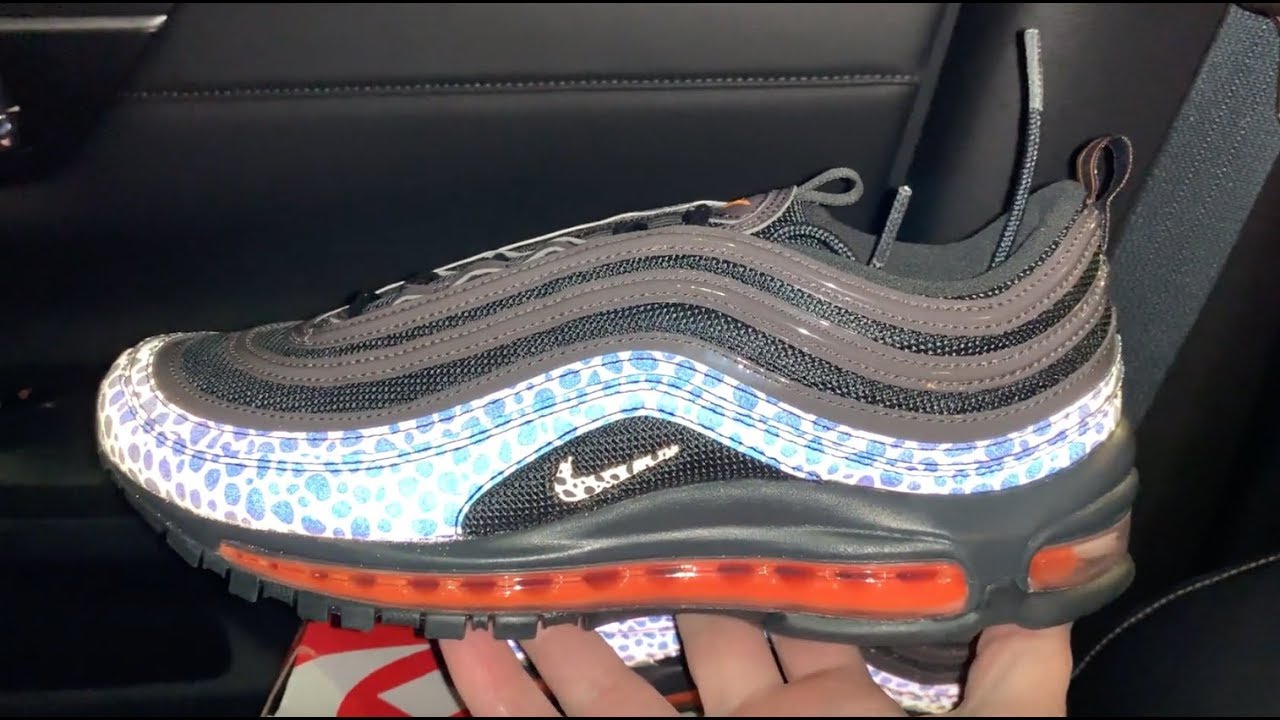 Nike Air Max 97 Reflective Safari Black Orange sneakers