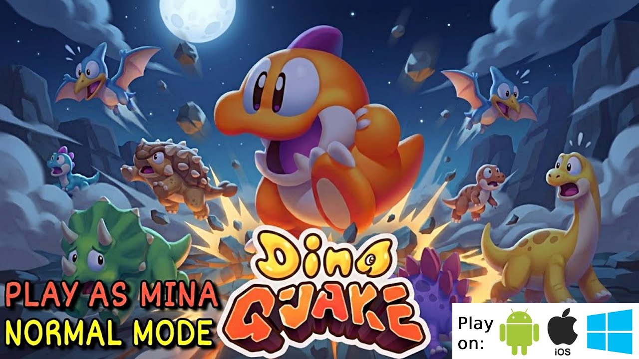 DINO QUAKE - PLAY AS MINA - DIFFICULTY NORMAL - KUKUWADEWI TV